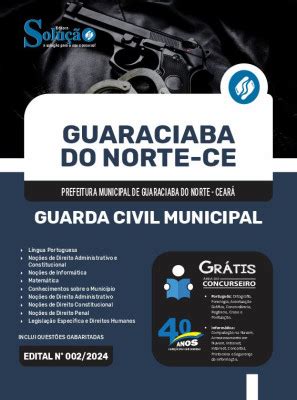 Apostila Prefeitura De Guaraciaba Do Norte Ce Guarda Civil