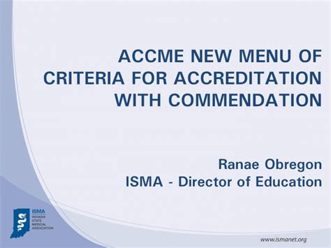 PDF ACCME NEW MENU OF CRITERIA FOR ACCREDITATION WITH Demonstrate