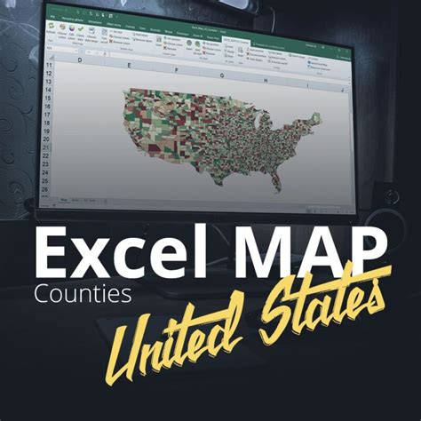 Excel Map Us Counties Maps For Excel Simple Excel Add In To Create