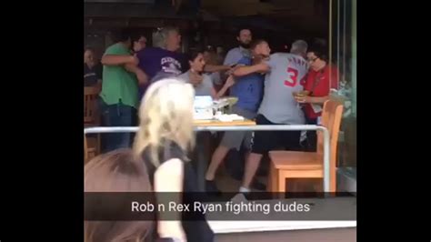 Here's Rob and Rex Ryan in the middle of a Nashville bar fight ...