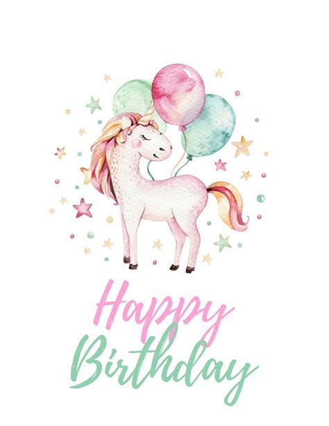 Unicorn Party Free Printables | Unicorn birthday cards, Kids ...