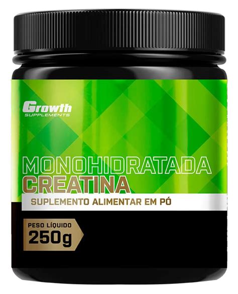 Creatina Monohidratada 250g Growth Supplements Sabor Natural Droga Raia