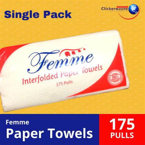 Femme Interfolded Paper Towel Pulls Single Pack Lazada Ph