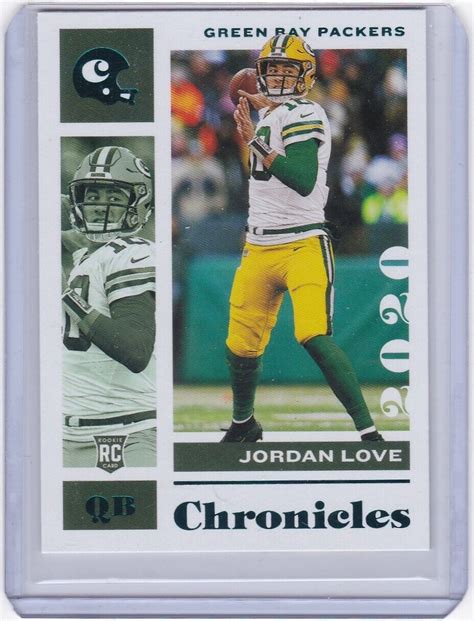 JORDAN LOVE 2020 Panini Chronicles Teal Parallel Rookie Card RC 38