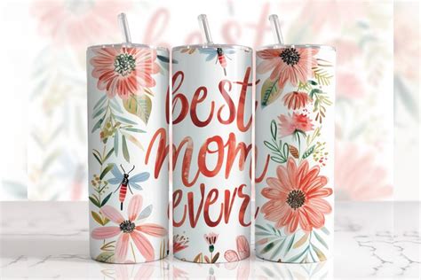 Best Mom Tumbler Wrap For 20 Oz Tapered And Straight