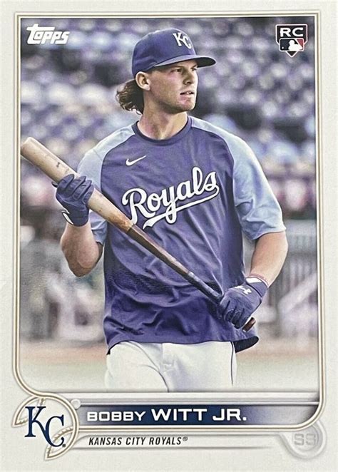 Bobby Witt Jr 2022 Topps Update US100 SSP Variation Blue Warm Up