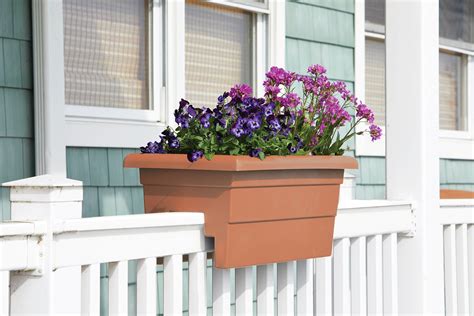 Ebern Designs Kaysville Plastic Railing Planter And Reviews Wayfair