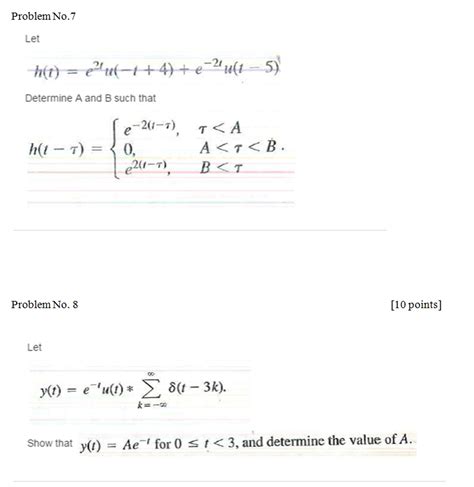 Solved Let H T E 2t U T 4 E 2t U T 5 Determine