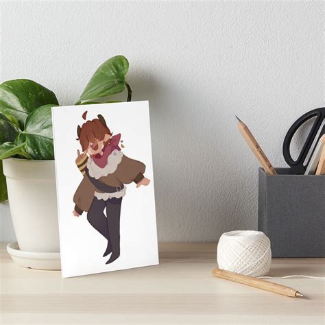 Dreamsmp Tubbo Chibi Art Board Print For Sale By Nesushii Redbubble