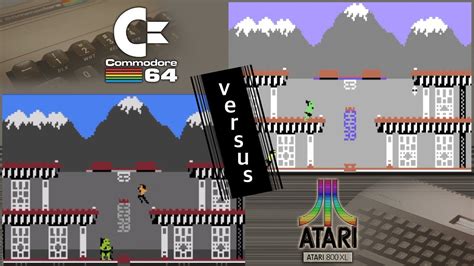 C64 Vs Atari 800XL 8 Games From 1984 YouTube