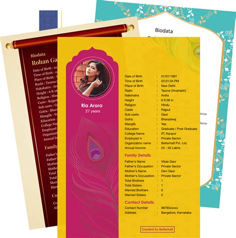 Marriage Biodata Format Download Free Biodata For Marriage Online