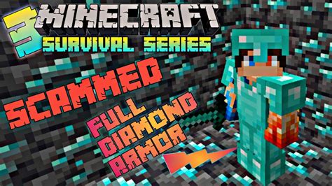 Crafting Fully Diamond Armor And Tools Minecraft Survival Series Ep