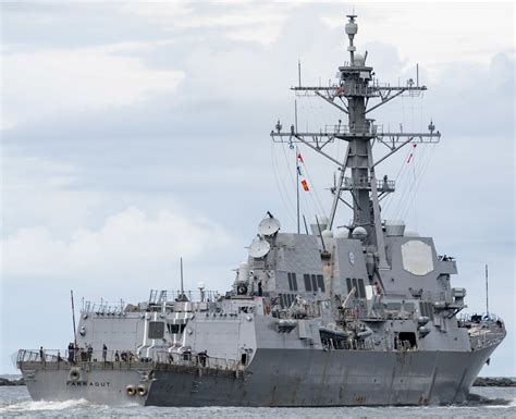 Ddg 99 Uss Farragut Arleigh Burke Class Destroyer Us Navy