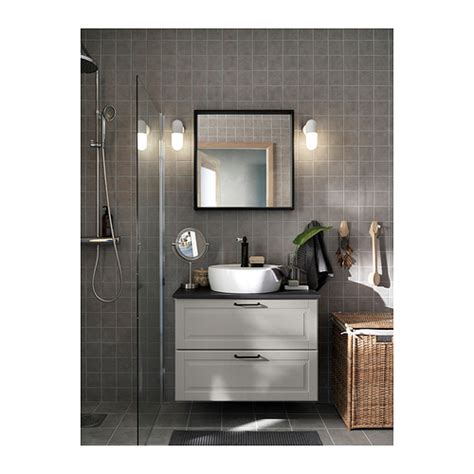 NISSEDAL mirror black 65x65 cm | IKEA Eesti