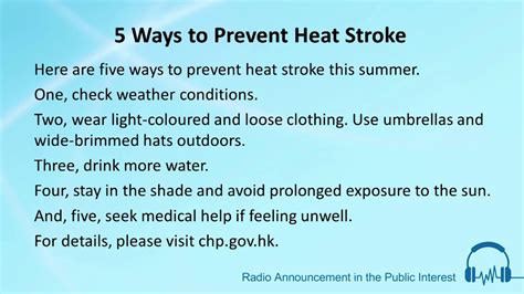 5 Ways To Prevent Heat Stroke Youtube