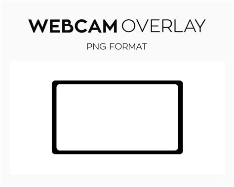 Black Webcam Frame Overlay Webcam Border Custom Twitch Streamlabs Obs