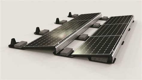 Solar Panel Mounts Racks Ballasted Flat Roof Racking Mounting