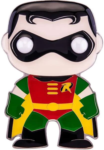 Funko Pop Dc Super Heroes Robin 02 Large Enamel Pin Dccpp0002