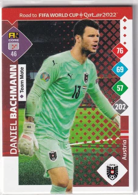 PANINI ROAD TO Qatar World Cup Tarjeta 2022 Núm 46 Daniel Bachmann EUR