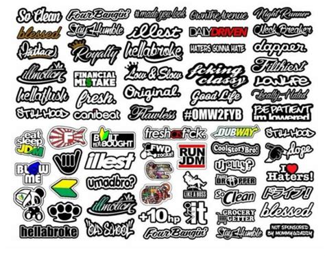 JDM Sticker Design Ideas - Unlimited Graphic Design Service