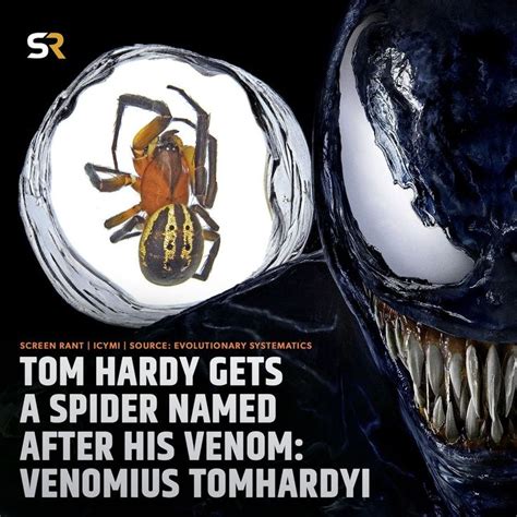 An Advertisement For A Spider Man Movie With The Caption Tom Hardy