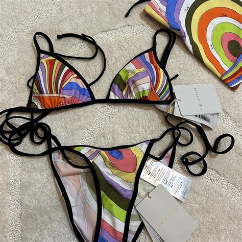 Emilio Pucci Brand New Bikini Set Top Bottom Depop