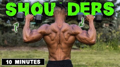 10 Minute Lightweight Dumbbell Shoulder Workout Youtube