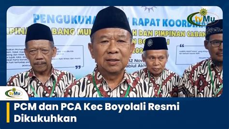 PCM Dan PCA Kec Boyolali Resmi Dikukuhkan YouTube