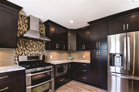 Modernize Your Kitchen With Espresso Shaker Cabinets Home Cabinets