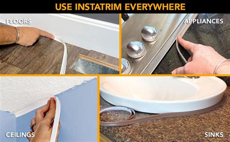 Instatrim Universal Flexible Adhesive Trim Solution Cover Gaps