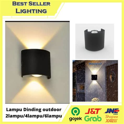 Jual Lampu Dinding Taman Outdoor 2 MATA 2 LAMPU LED Wall Light