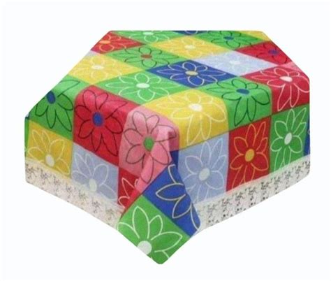 Rectangular Multicolor Dining Table Cover Size 90x60 Inch Lxw At