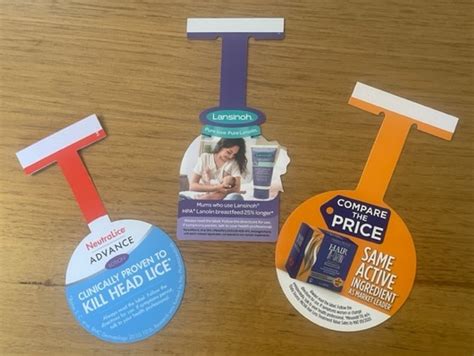 Point of Sale Shelf Talker Printing, wobblers diecut double sided