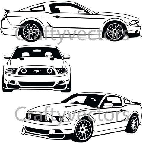 Ford Mustang Drawing at GetDrawings | Free download