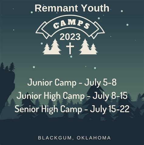 2023 Youth Camps The Remnant Church Of Jesus Christ Of Latter Day Saints