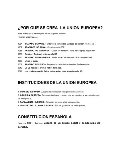 Que Es La Union Europea PDF