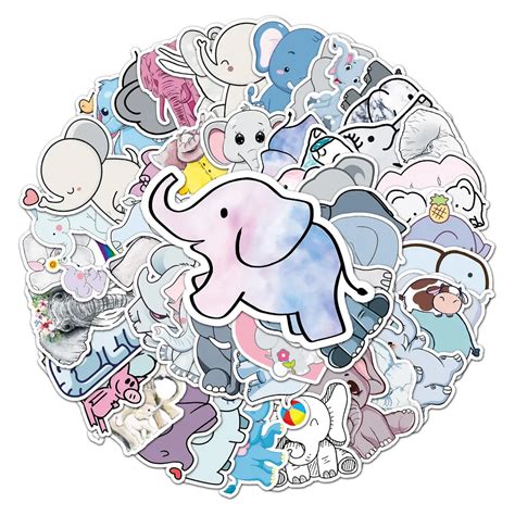 Lot De Autocollants Japonais Stickers Kawaii El Phant Zo