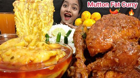 Asmr Mutton Fat Curry🔥 Whole Spicy Chicken Curry 🌶️ Egg Curry With