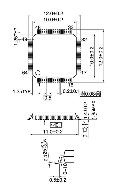 LQFP64 P 1010 0 50 Package Packing Information Toshiba Electronic