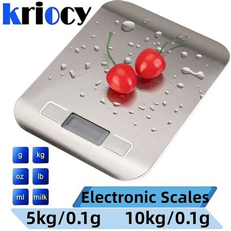 Balances de Cuisine Électroniques en Acier Inoxydable FullyPrime