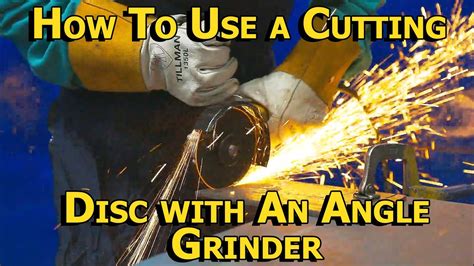 How To Use A Cutting Disc With An Angle Grinder Youtube