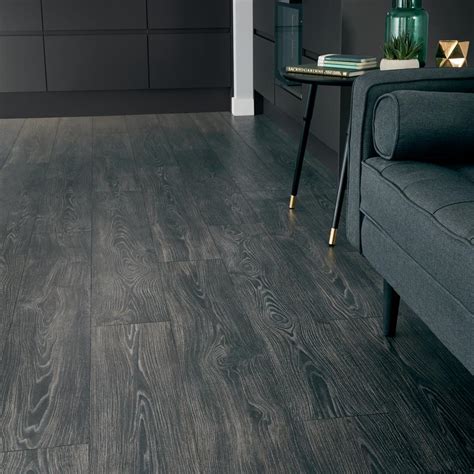 Howdens Professional Fast Fit V Groove Black Oak Flooring 199sqm Howdens