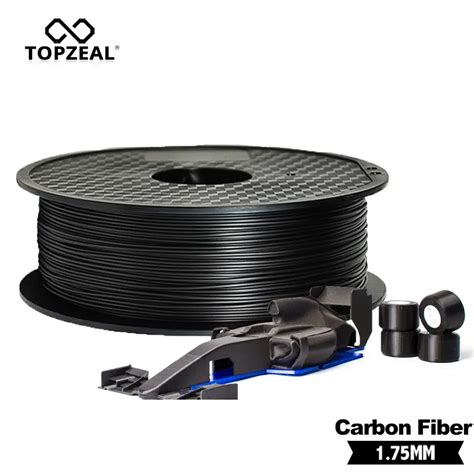 TOPZEAL High Quality PLA ABS PC PETG PA Carbon Fiber Filament 1 75mm