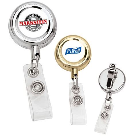 Personalized Metal Retractable Badge Holders