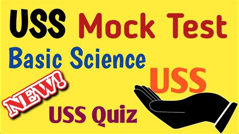 Uss Basic Science Mock Test Uss Model Questions Uss Exam 2021 Youtube