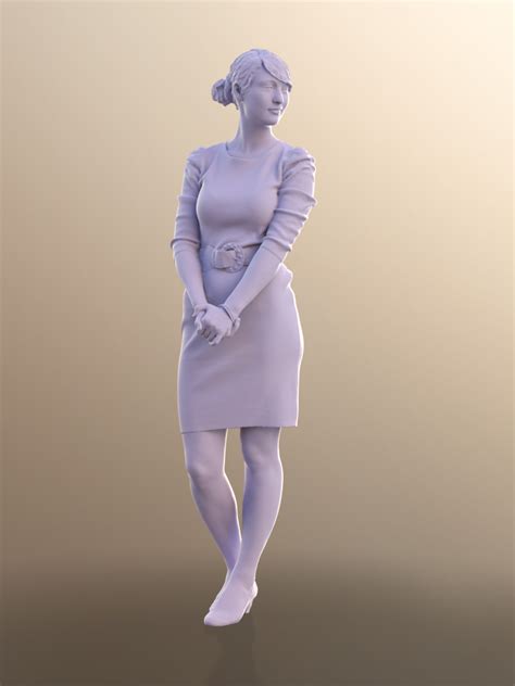 Svenja 10518 Elegant Woman Standing 3d Model By 3dpeople