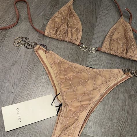 NWT Nude Bikini With Chain Detailing Swimwear Depop