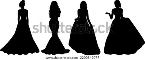 Black Silhouette Bride Isolated Vector Stock Vector (Royalty Free) 2200849077 | Shutterstock