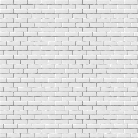 White blank brick wall seamless pattern texture By Microvector ...