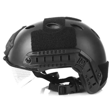 Capacete Tático Emerson S Lente Paintball Airsoft Top Preto Frete grátis